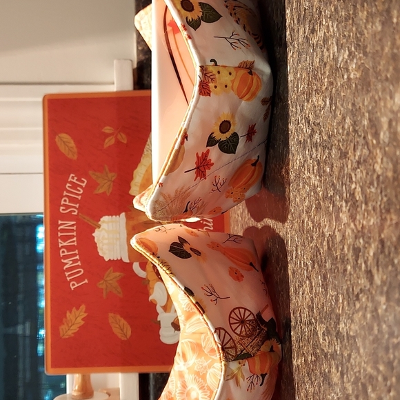 Fall/Thanksgiving reversible bowl cozies (set of two) - Picture 4 of 4